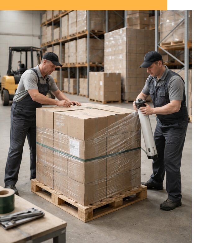 Упаковка и паллетирование грузов от 3549 руб: защита и крепление