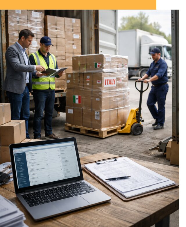 Доставка грузов из Италии: морские и авиаперевозки от 18250