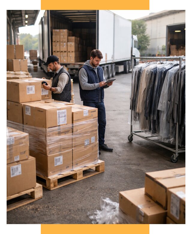 Перевозка и доставка одежды из Китая от 7604 р., СетСервис-Нжм