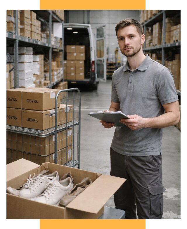 Доставка обуви из Китая и Турции от 4563 р. СетСервис-Нжм