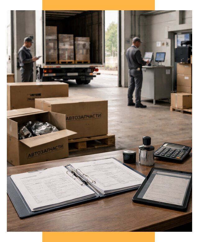 Таможенное оформление автозапчастей под ключ от 8618 р., СетСервис-Нжм